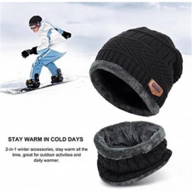 Skullies & Beanies Winter Beanie Balaclava Warmer Fleece - Black - CU1887IQ46H $9.94