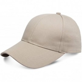 Baseball Caps Classic Polo Baseball Cap Ball Hat Adjustable Fit for Men and Women - Light Brown2 - CP18WC5829T $17.18