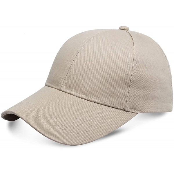 Baseball Caps Classic Polo Baseball Cap Ball Hat Adjustable Fit for Men and Women - Light Brown2 - CP18WC5829T $10.91