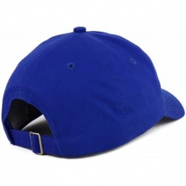 Baseball Caps NASA I Need My Space Embroidered 100% Brushed Cotton Soft Low Profile Cap - Royal - CJ12L01O1MH $17.85