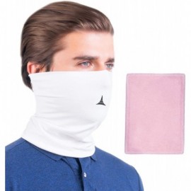 Balaclavas Face Mask Reusable with Filter - Anti Pollution Neck Gaiter - Face Cover - White - CJ198NA6O38 $18.90