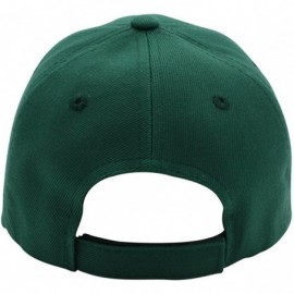 Baseball Caps Baseball Cap Men Women - Classic Adjustable Plain Hat - Dark Green - CY17YIZZDO6 $7.30