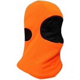 Balaclavas Winter Balaclava face mask Thermal Fleece Helmet Liners - Hi Vis Orange No Straps - CH18A9WIDLG $13.35