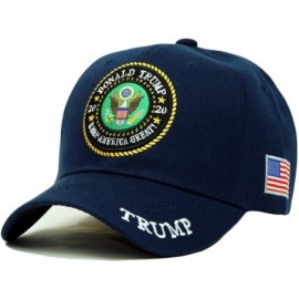 Baseball Caps Trump 2020 Keep America Great Embroidery Campaign Hat USA Baseball Cap - Usa Emblem- Navy - CU18W5K9E7O $13.58