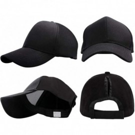 Sun Hats Ponytail Baseball Glitter Ponycaps Adjustable - Aa-classic-black - CW194UOYZXI $8.52