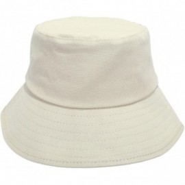 Sun Hats Bucket Hats for Men Women- Packable Outdoor Sun Hat Travel Fishing Cap - Khaki(solid Color） - CC18EXROT52 $15.02