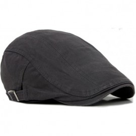 Newsboy Caps Men's Cotton Flat Ivy Gatsby Newsboy Driving Hat Cap - Grey - CZ12G66G1HJ $9.97