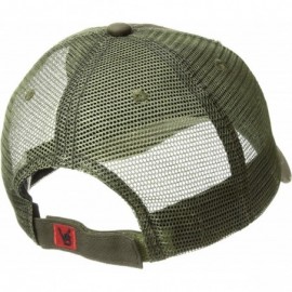Baseball Caps MG Low Profile Special Cotton Mesh Cap - Dark Green - C9111QRIXEN $11.73