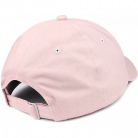 Baseball Caps Number 1 Grandpa Embroidered Soft Crown 100% Brushed Cotton Cap - Lt-pink - CV18STEOHM7 $19.24