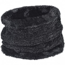 Skullies & Beanies Styles Oversized Winter Extremely Slouchy - Wbxne Black Hat&scarf - CN18ZZMWX2U $11.22