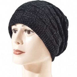 Skullies & Beanies Styles Oversized Winter Extremely Slouchy - Wbxne Black Hat&scarf - CN18ZZMWX2U $11.22