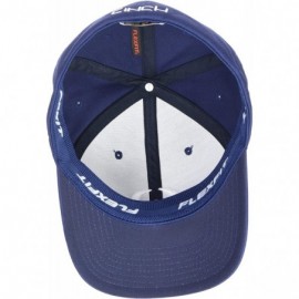 Baseball Caps Men's Flexfit Cap with Emboidery - Navy - CZ12N8W70LK $45.47
