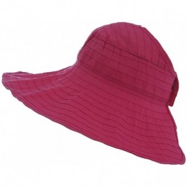 Sun Hats Women Sun UV Protection Hat Top Open Packable Foldable Beach Travel - Burgundy - CK17Z3LCCD2 $10.81