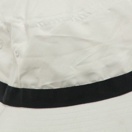 Sun Hats Oversized Water Repellent Brushed Golf Hat - White Navy - CI113HAZCZJ $26.02