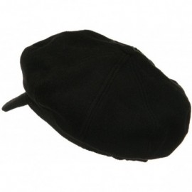 Newsboy Caps Big Size Classic Wool Newsboy Cap - Charcoal - CT12CNT9NXH $37.27