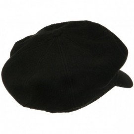 Newsboy Caps Big Size Classic Wool Newsboy Cap - Charcoal - CT12CNT9NXH $37.27