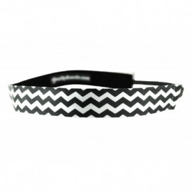Headbands Women's Chevron Black One Size Fits Most - Black/White - CL11K9XCNP5 $14.40