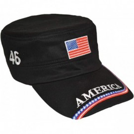 Baseball Caps USA Baseball Cap Polo Style Adjustable Embroidered Dad Hat with American Flag for Men and Women - 4.flat Black ...