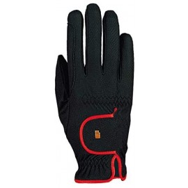 Newsboy Caps ladies contrast riding gloves LONA - Black-red - CY115VSDHDP $81.23