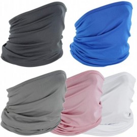 Balaclavas 5Pack Neck Gaiter Neck Scarf Breathable Balaclava UV Dust Protection for Cycling Hiking Fishing - C1197XN5206 $28.46