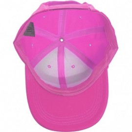 Baseball Caps Studded Rhinestone Brim Adjustable Baseball Cap Hat (Pink) - CD11M5IHYG5 $14.97