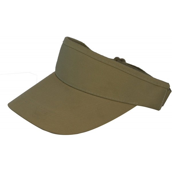 Visors Deluxe Pro Style Visor - Khaki - CW11HL7IVIZ $7.82