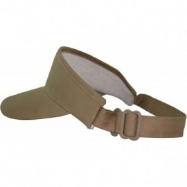 Visors Deluxe Pro Style Visor - Khaki - CW11HL7IVIZ $7.82