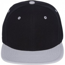 Baseball Caps New Two Tone Snapback Hat Cap - Black/Gray - CW11B5O2RLR $18.94