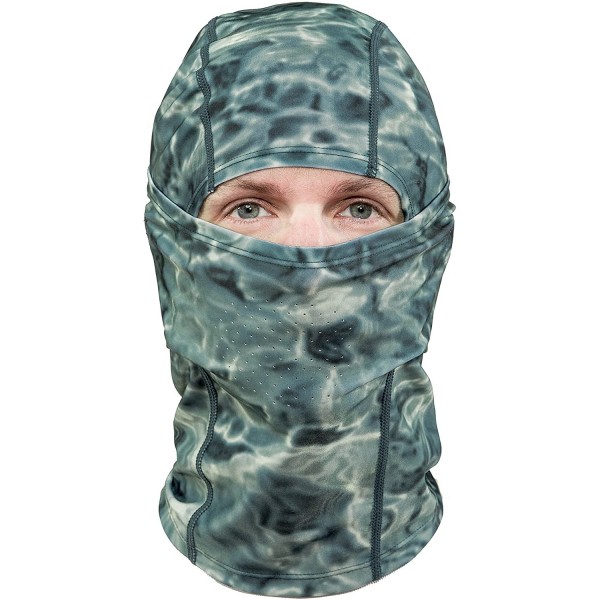 Balaclavas Aqua Design - Cool Weather Mens Face Mask UPF50+ Sun Wind Helmet Liner Balaclava - Misty Sky - CP18D65HGON $17.87