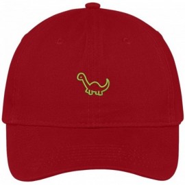 Baseball Caps Dinosaurs Embroidered Cap Premium Cotton Dad Hat - Red - CI183CIW0UK $34.03