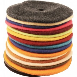 Berets Winter 100% Wool Warm French Art Basque Beret Tam Beanie Hat Cap - Black - CZ12MAD77HB $9.22