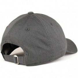 Baseball Caps Low Profile Vintage Washed Cotton Baseball Cap Plain Dad Hat - Charcoal - CA1864KSUC0 $16.40