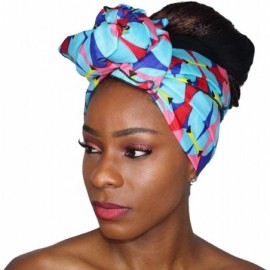 Headbands Ankara Headwrap Long Hair Head Wrap Turban and Scarf Dashiki African Print Kente and Stretch Jersey - CV18OUYNOOL $...
