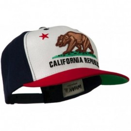 Baseball Caps California Republic Cap - Red White Navy W33S33F - C711C0N3JSH $35.73