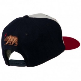 Baseball Caps California Republic Cap - Red White Navy W33S33F - C711C0N3JSH $35.73