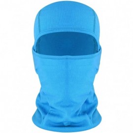 Balaclavas Balaclava Face Mask Adjustable Windproof UV Protection Hood - Light Blue - CQ17AADI8WG $10.22