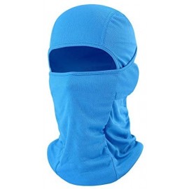 Balaclavas Balaclava Face Mask Adjustable Windproof UV Protection Hood - Light Blue - CQ17AADI8WG $10.22