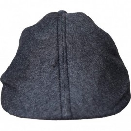 Newsboy Caps Newsboy 100% Cotton Gatsby Cap Men Ivy Hat Golf Driving Sun Flat Cabbie - Denim Black - C312H1SEOYX $6.60