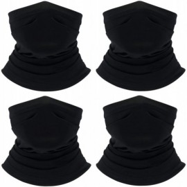 Balaclavas Face Neck Gaiter Summer Cooling Neck Cover Bandana Scarf for Hot Weather Sun UV Protection - Black -4 Pack - CY18X...