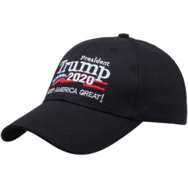 Baseball Caps Keep America Great Again Cap Donald Trump 2020 Campaign MAGA Hat Adjustable Baseball Hat with USA Flag - Black2...