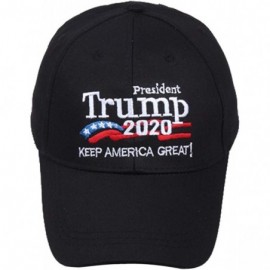 Baseball Caps Keep America Great Again Cap Donald Trump 2020 Campaign MAGA Hat Adjustable Baseball Hat with USA Flag - Black2...