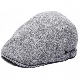 Newsboy Caps Men's Newsboy Cap Cotton Ivy Gatsby Cabbie Driving Hat - Dark Gray - CJ18XDHQAKM $10.86