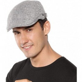 Newsboy Caps Men's Newsboy Cap Cotton Ivy Gatsby Cabbie Driving Hat - Dark Gray - CJ18XDHQAKM $10.86