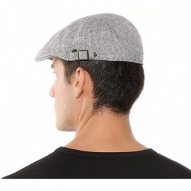 Newsboy Caps Men's Newsboy Cap Cotton Ivy Gatsby Cabbie Driving Hat - Dark Gray - CJ18XDHQAKM $10.86