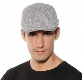 Newsboy Caps Men's Newsboy Cap Cotton Ivy Gatsby Cabbie Driving Hat - Dark Gray - CJ18XDHQAKM $10.86