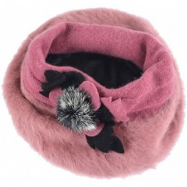 Berets Womens Beret 100% Wool French Beret Beanie Winter Hats Hy022 - Br022-pink - CV18HO3NAEG $13.49