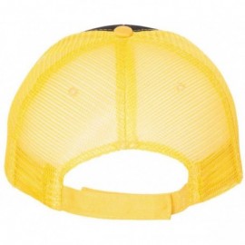 Baseball Caps Sandwich Trucker Cap - Black/Gold - CT1824ZZMTA $7.98