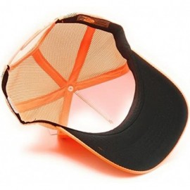 Baseball Caps Pro Shop Men's Trucker Hat Mesh Cap - One Size Fits All Snapback Closure - Great for Hunting & Fishing - Orange...