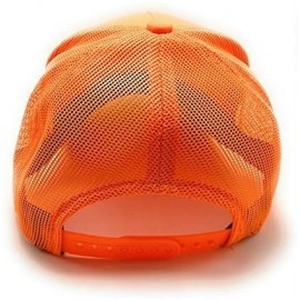 Baseball Caps Pro Shop Men's Trucker Hat Mesh Cap - One Size Fits All Snapback Closure - Great for Hunting & Fishing - Orange...