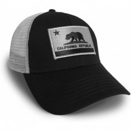 Baseball Caps California Flag Black and Grey Baseball Cap Hat Snapback - CD12NVI7AQO $15.35
